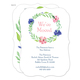 White Floral Wreath Moving Announcements Image 1 of 6